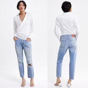 Zara The Cigarette in Sunrise Blue Size 4‎